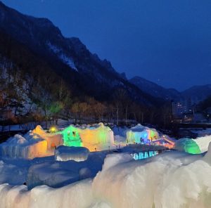 層雲峽冰瀑祭